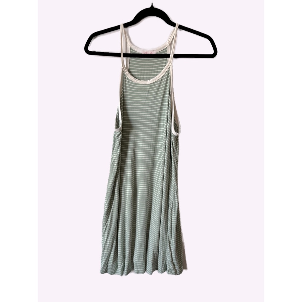 Pink Lily Striped Tank Dress